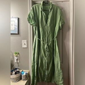 Able Monet button-front dress